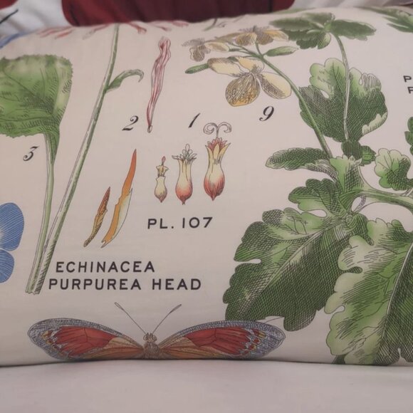 POTTERY BARN POPPY REVERSIBLE COMFORTER AND SHAM SET CALIFORNIA KING EUC LUXURY - Picture 5 of 9